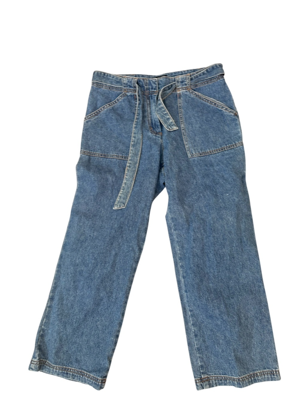 Vintage denim culottes goucho Gardener Cropped Jean sz S 4